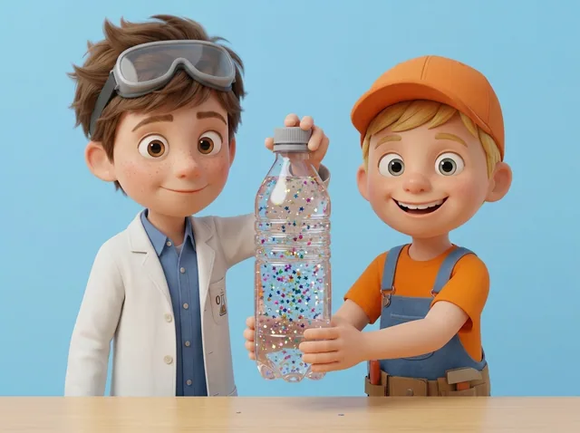Shake-and-Burst Firework Bottle