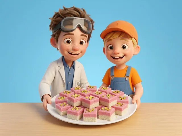 Pink Coconut Barfi