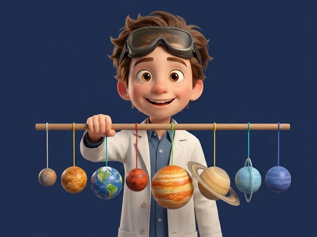 Hanging Planet Mobile