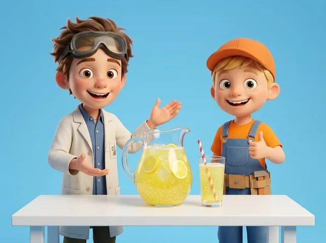 Homemade Fizzy Lemonade