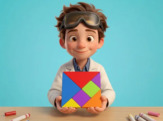 Homemade Tangram Puzzle Set