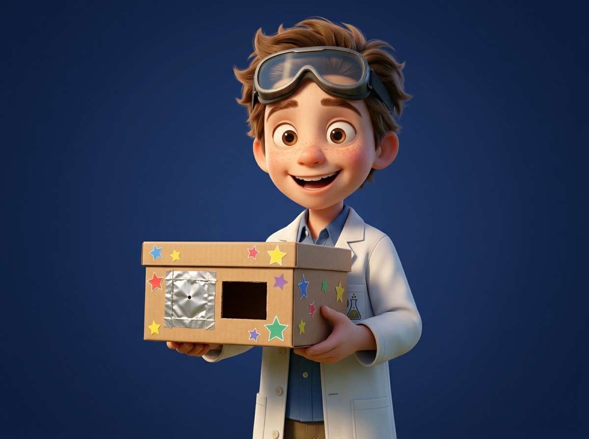 Shoe Box Eclipse Projector