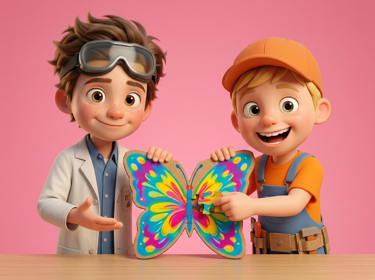 Symmetry Butterfly Puzzle