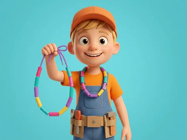 Threading Pasta Necklaces
