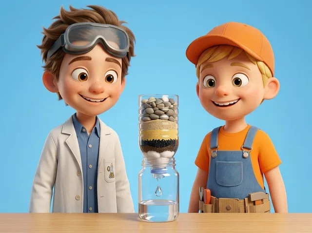 Water Filter from a Bottle