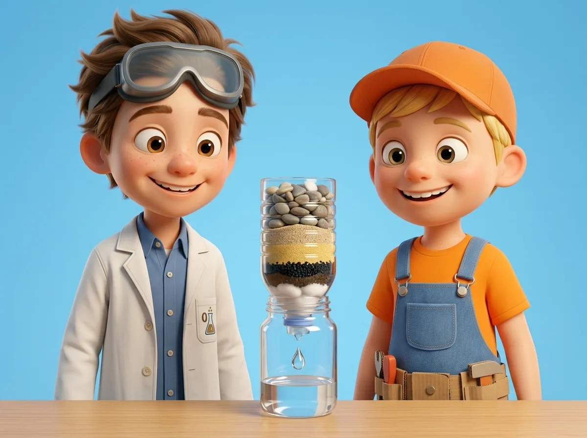 Water Filter from a Bottle
